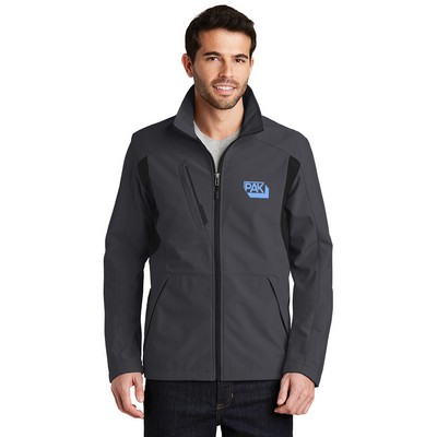 Port Authority® Back-Block Soft Shell Embroidered Jacket